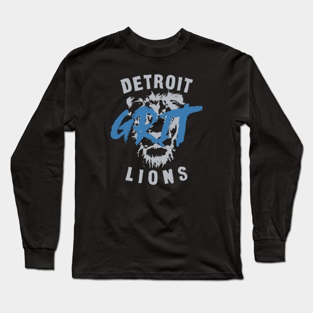 Detroit Grit Long Sleeve T-Shirt by J31Designs